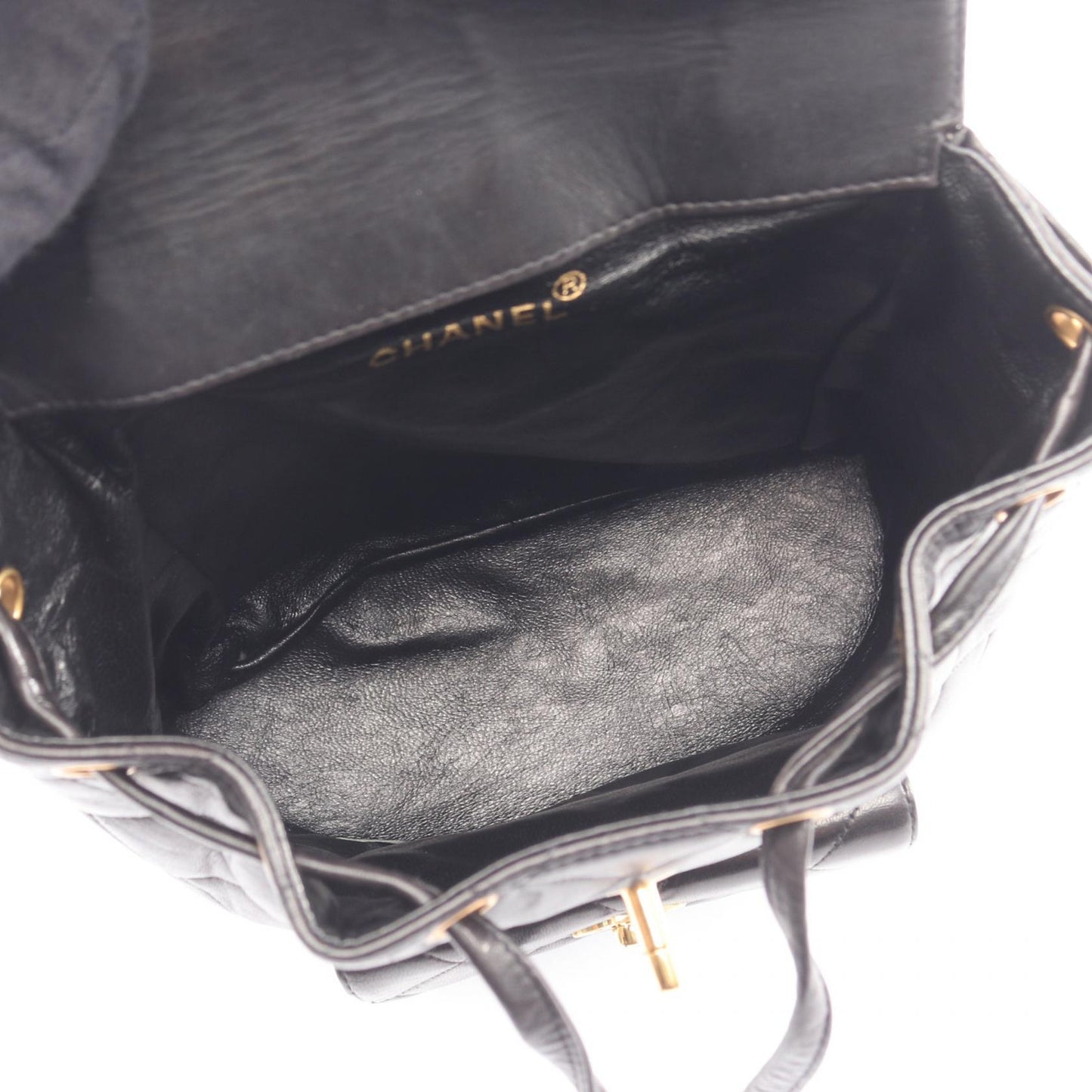 マトラッセ バックパック リュックサック ラムスキン ブラック ゴールド金具 シャネル バッグ CHANEL