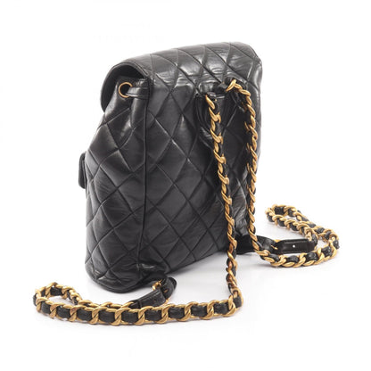 マトラッセ バックパック リュックサック ラムスキン ブラック ゴールド金具 シャネル バッグ CHANEL