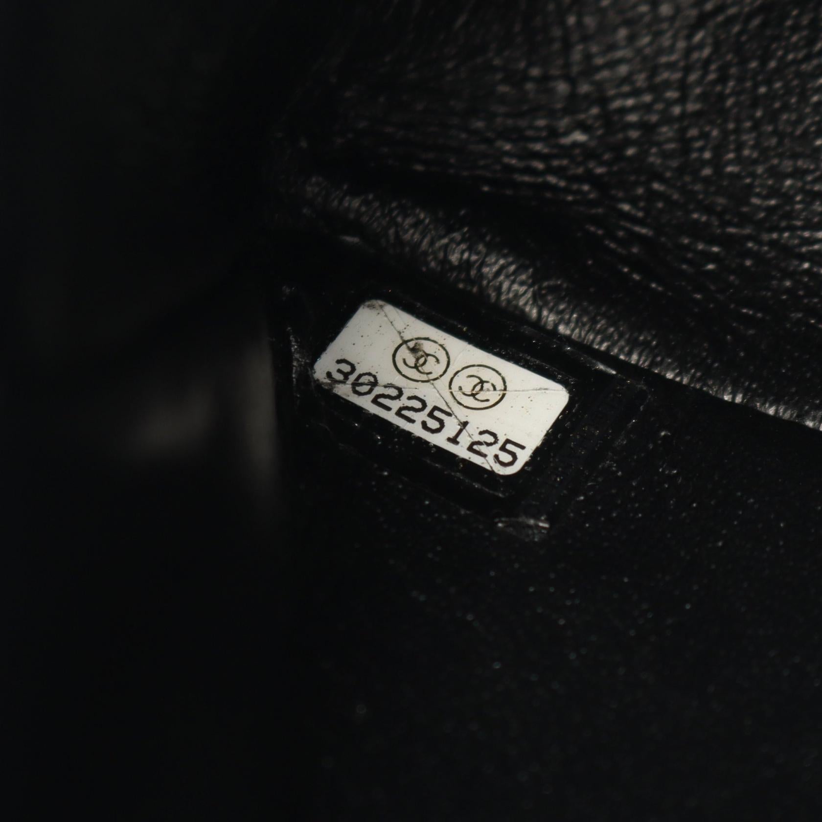 2.55 ミニマトラッセ Wチェーンショルダーバッグ レザー ブラック ゴールド金具 シャネル バッグ CHANEL