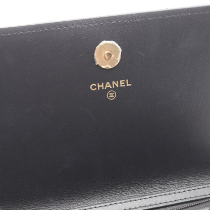 マトラッセ チェーンウォレット キャビアスキン ブラック ゴールド金具 シャネル バッグ CHANEL