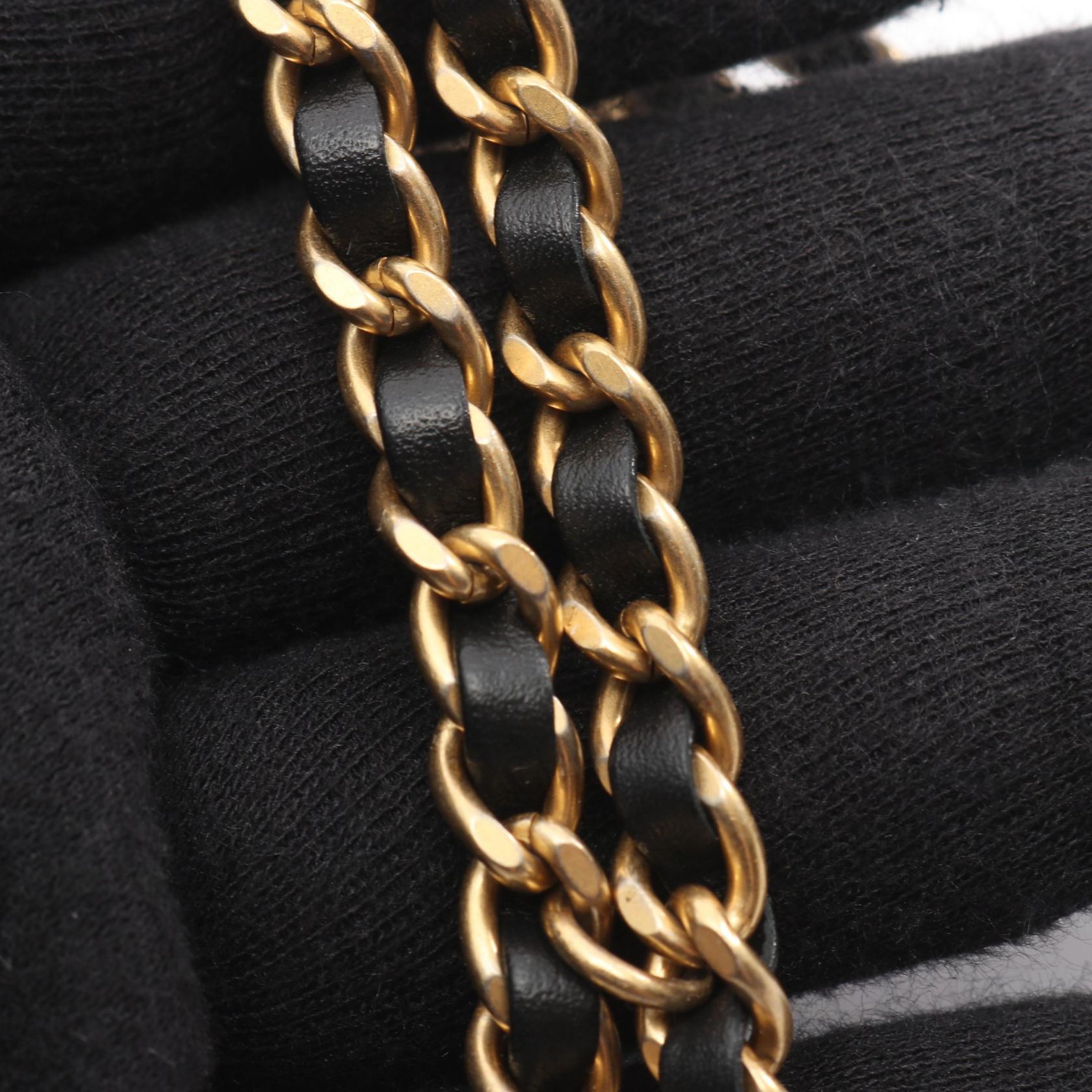 マトラッセ チェーンウォレット キャビアスキン ブラック ゴールド金具 シャネル バッグ CHANEL