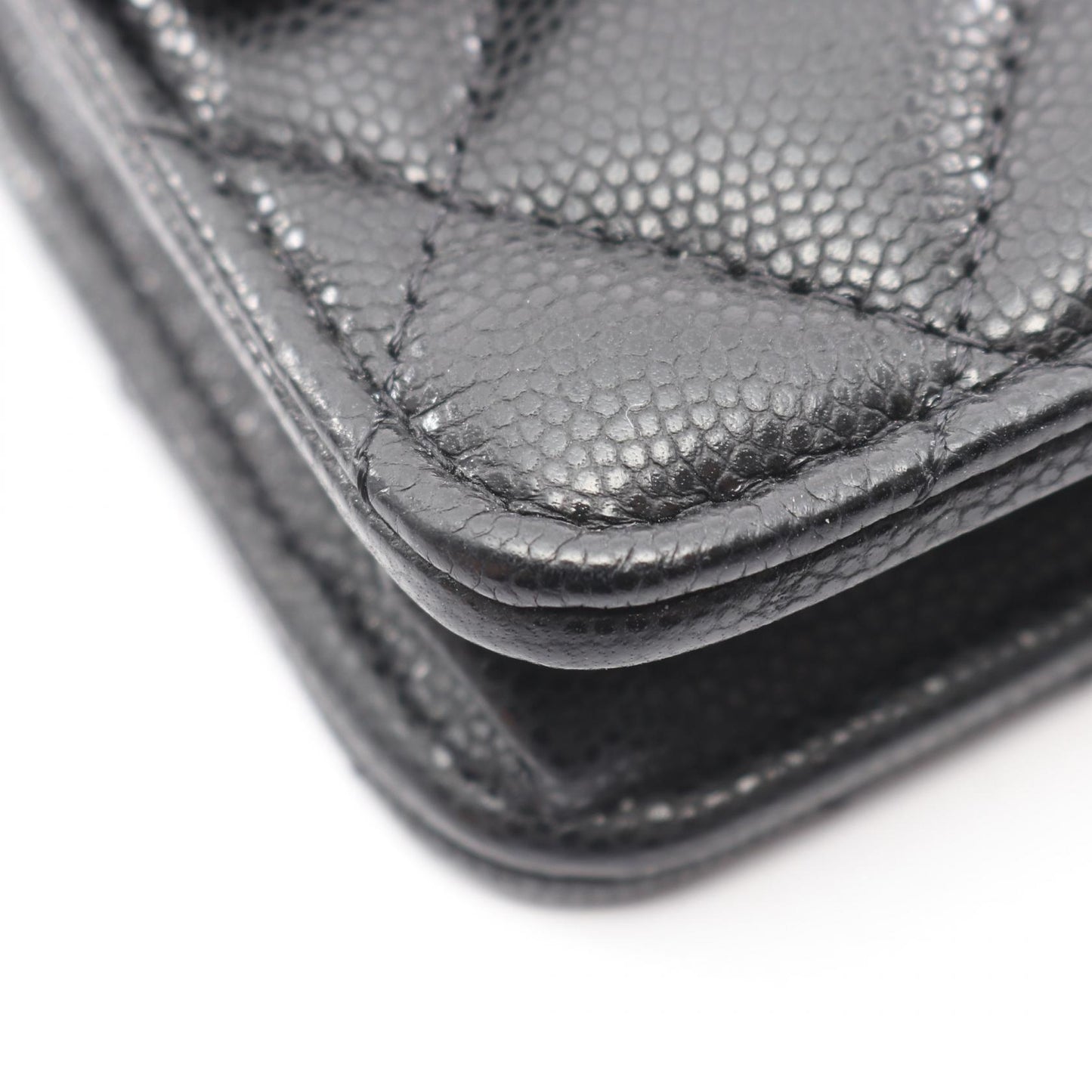 マトラッセ チェーンウォレット キャビアスキン ブラック ゴールド金具 シャネル バッグ CHANEL