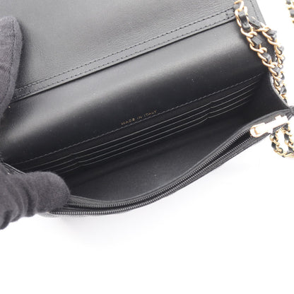 マトラッセ チェーンウォレット キャビアスキン ブラック ゴールド金具 シャネル バッグ CHANEL