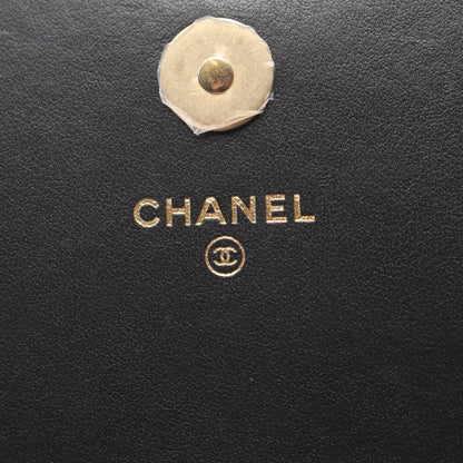 マトラッセ チェーンウォレット チェーンウォレット キャビアスキン ブラック ゴールド金具 シャネル バッグ CHANEL