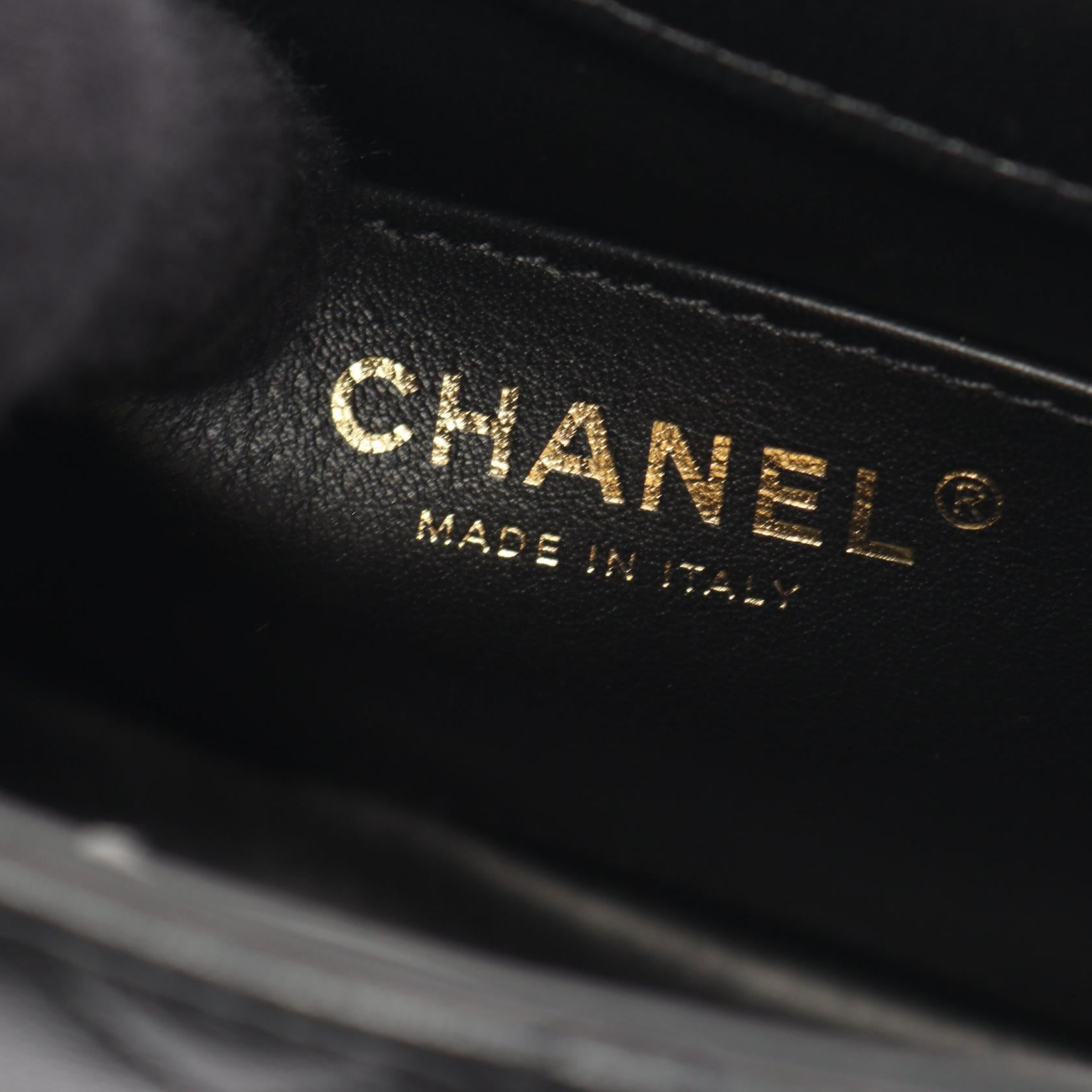 マトラッセ チェーンショルダーバッグ レザー ブラック ゴールド金具 シャネル バッグ CHANEL