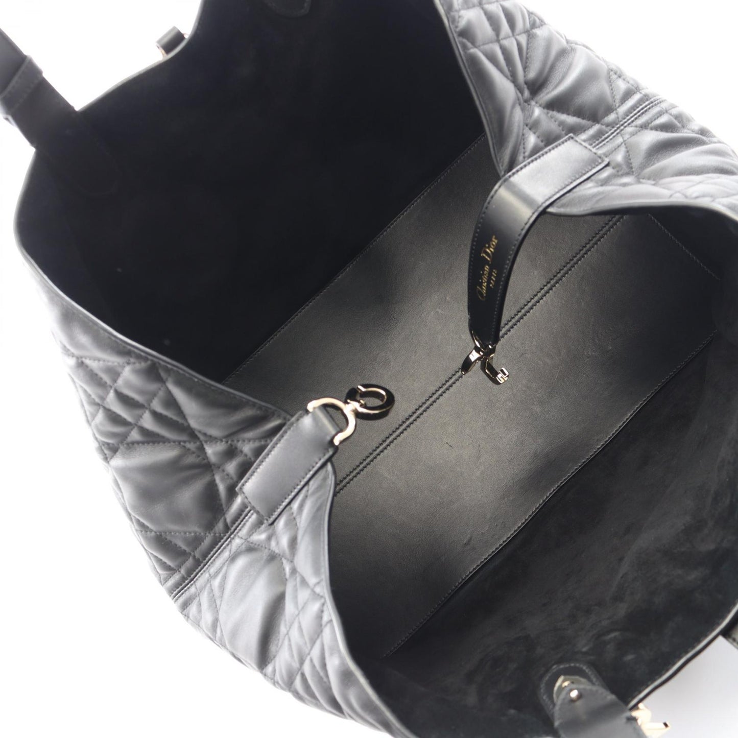 トゥジュール ラージ マイクロカナージュ ハンドバッグ トートバッグ レザー ブラック クリスチャンディオール バッグ Christian Dior