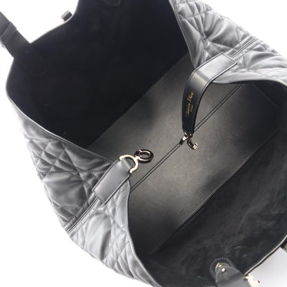 トゥジュール ラージ マイクロカナージュ ハンドバッグ トートバッグ レザー ブラック クリスチャンディオール バッグ Christian Dior