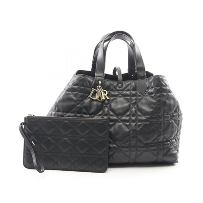 トゥジュール ラージ マイクロカナージュ ハンドバッグ トートバッグ レザー ブラック クリスチャンディオール バッグ Christian Dior