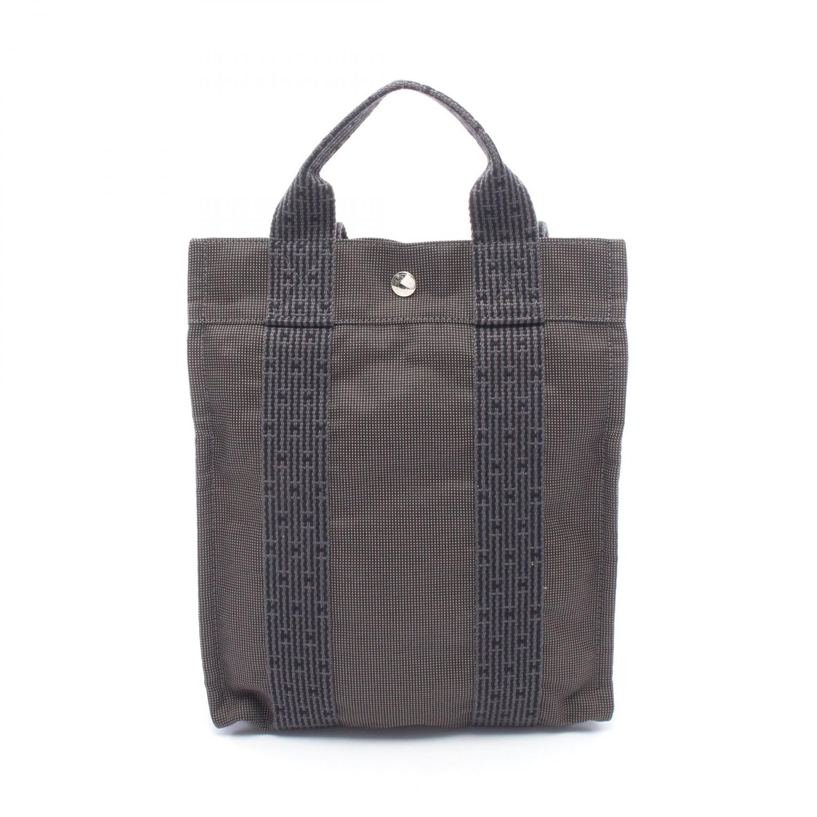 エールライン アドPM バックパック リュックサック キャンバス グレー シルバー金具 エルメス バッグ HERMES