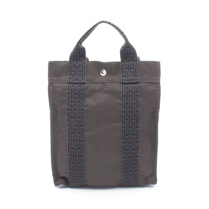 エールライン アドPM バックパック リュックサック キャンバス グレー シルバー金具 エルメス バッグ HERMES