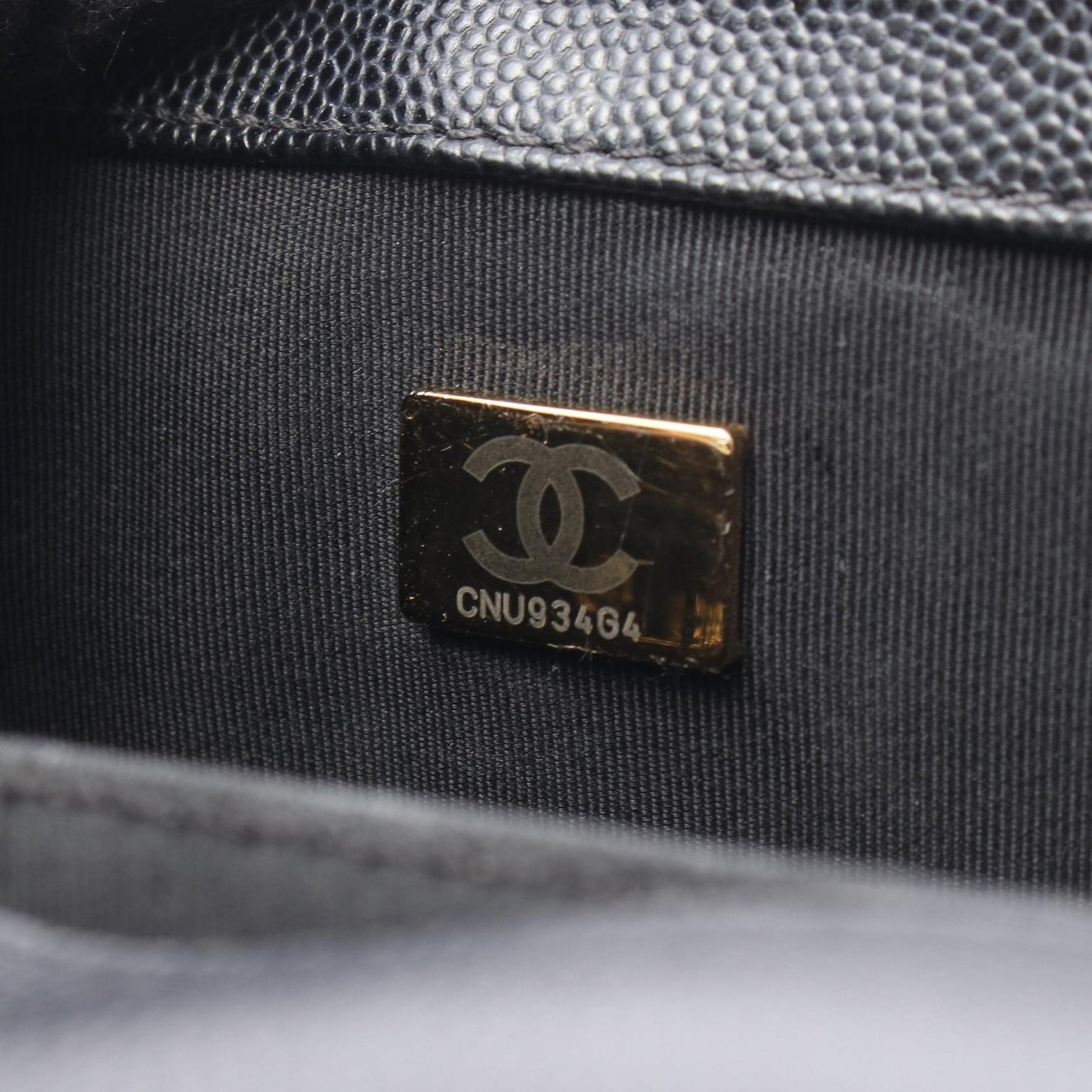 ボーイシャネル チェーンショルダーバッグ キャビアスキン ブラック ゴールド金具 シャネル バッグ CHANEL