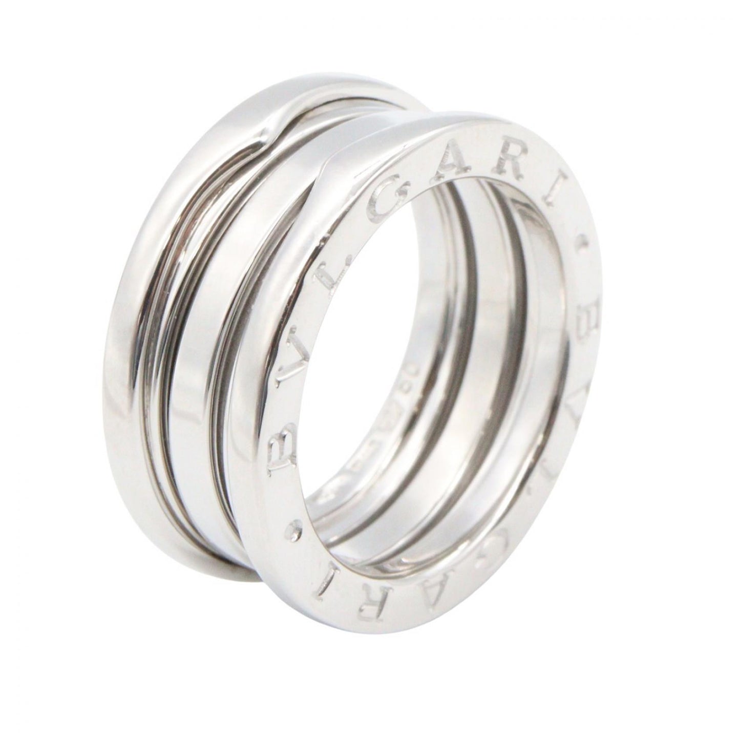 B-zero1 ビーゼロワン リング 3バンド リング 指輪 K18WG ホワイトゴールド ブルガリ アクセサリー BVLGARI