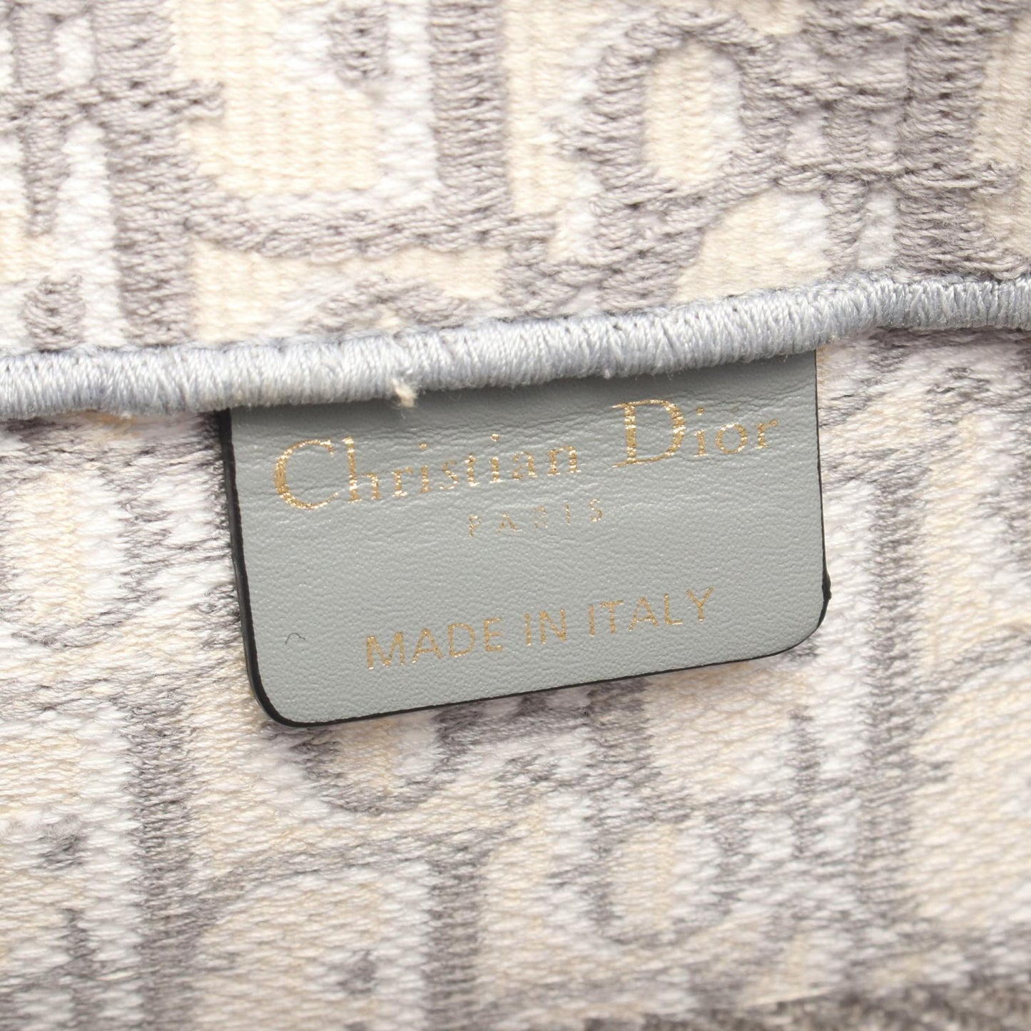 BOOK TOTE ブックトート ミディアム オブリーク ハンドバッグ トートバッグ キャンバス グレー クリスチャンディオール バッグ Christian Dior