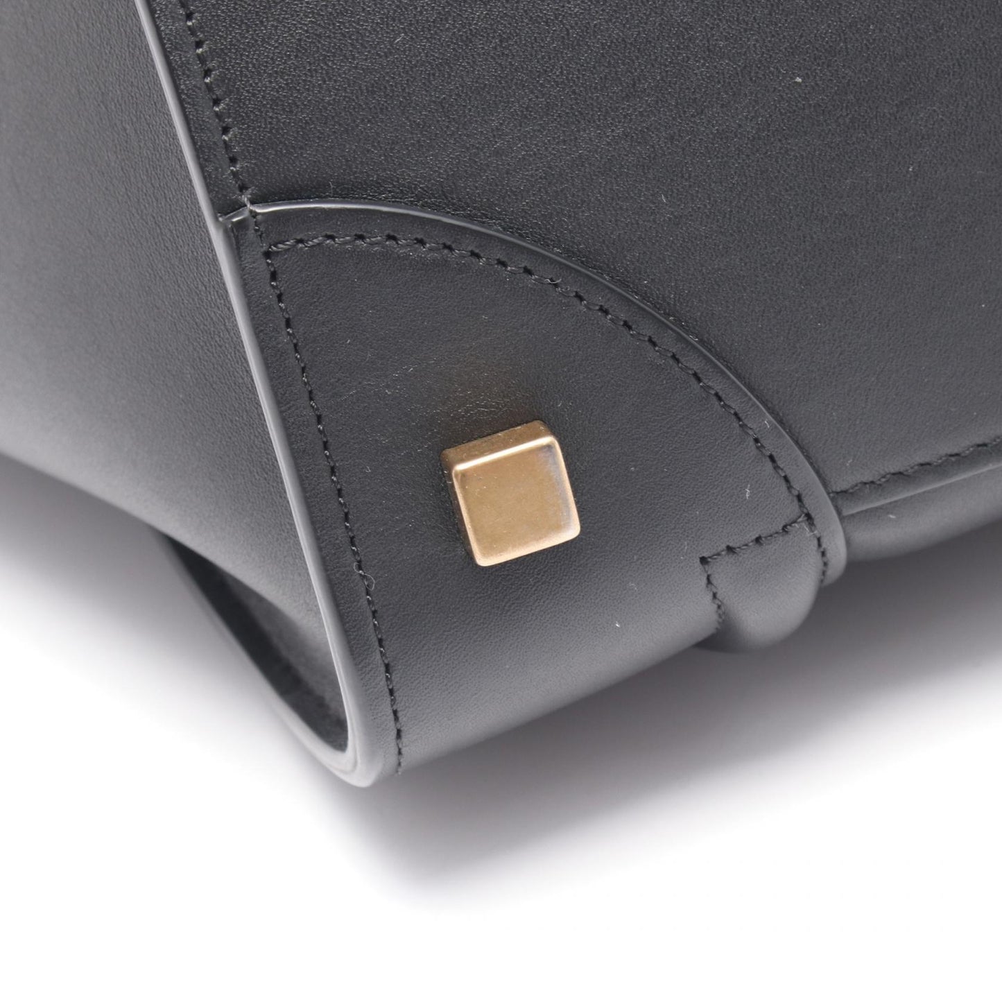 ラゲージ ミニショッパー ハンドバッグ レザー ブラック セリーヌ バッグ CELINE