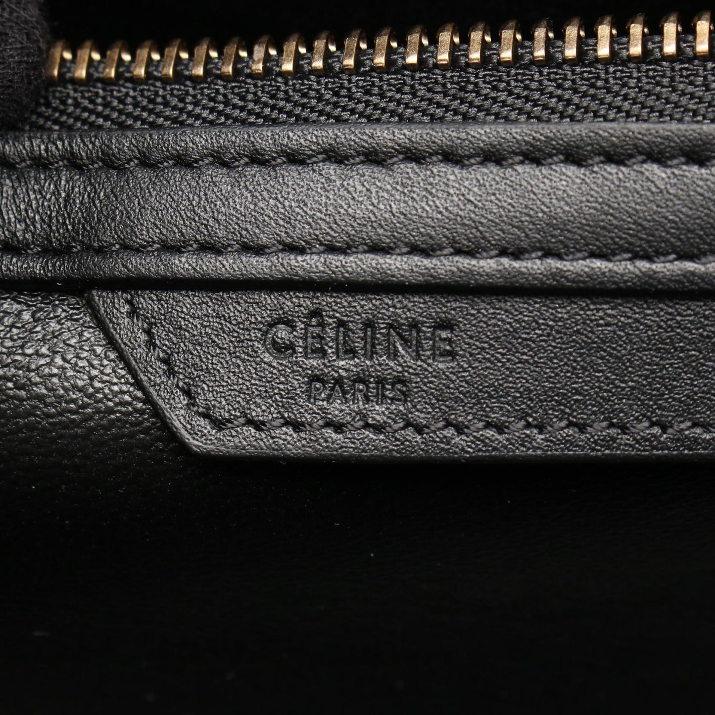 ラゲージ ミニショッパー ハンドバッグ レザー ブラック セリーヌ バッグ CELINE