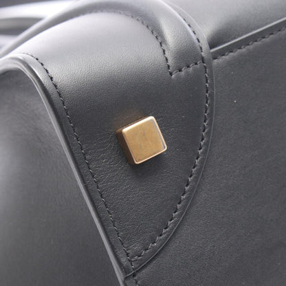 ラゲージ ミニショッパー ハンドバッグ レザー ブラック セリーヌ バッグ CELINE
