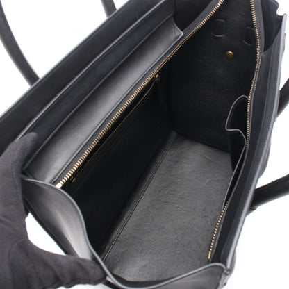 ラゲージ ミニショッパー ハンドバッグ レザー ブラック セリーヌ バッグ CELINE