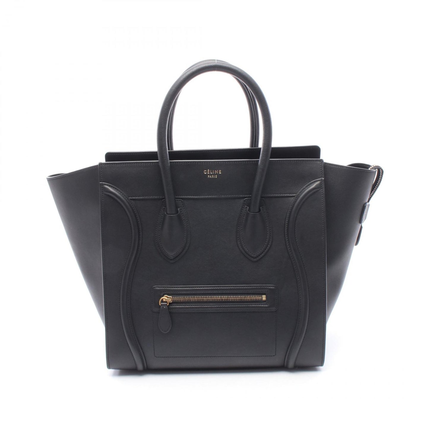 ラゲージ ミニショッパー ハンドバッグ レザー ブラック セリーヌ バッグ CELINE
