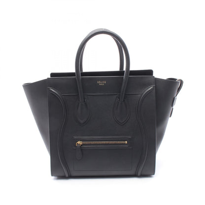 ラゲージ ミニショッパー ハンドバッグ レザー ブラック セリーヌ バッグ CELINE