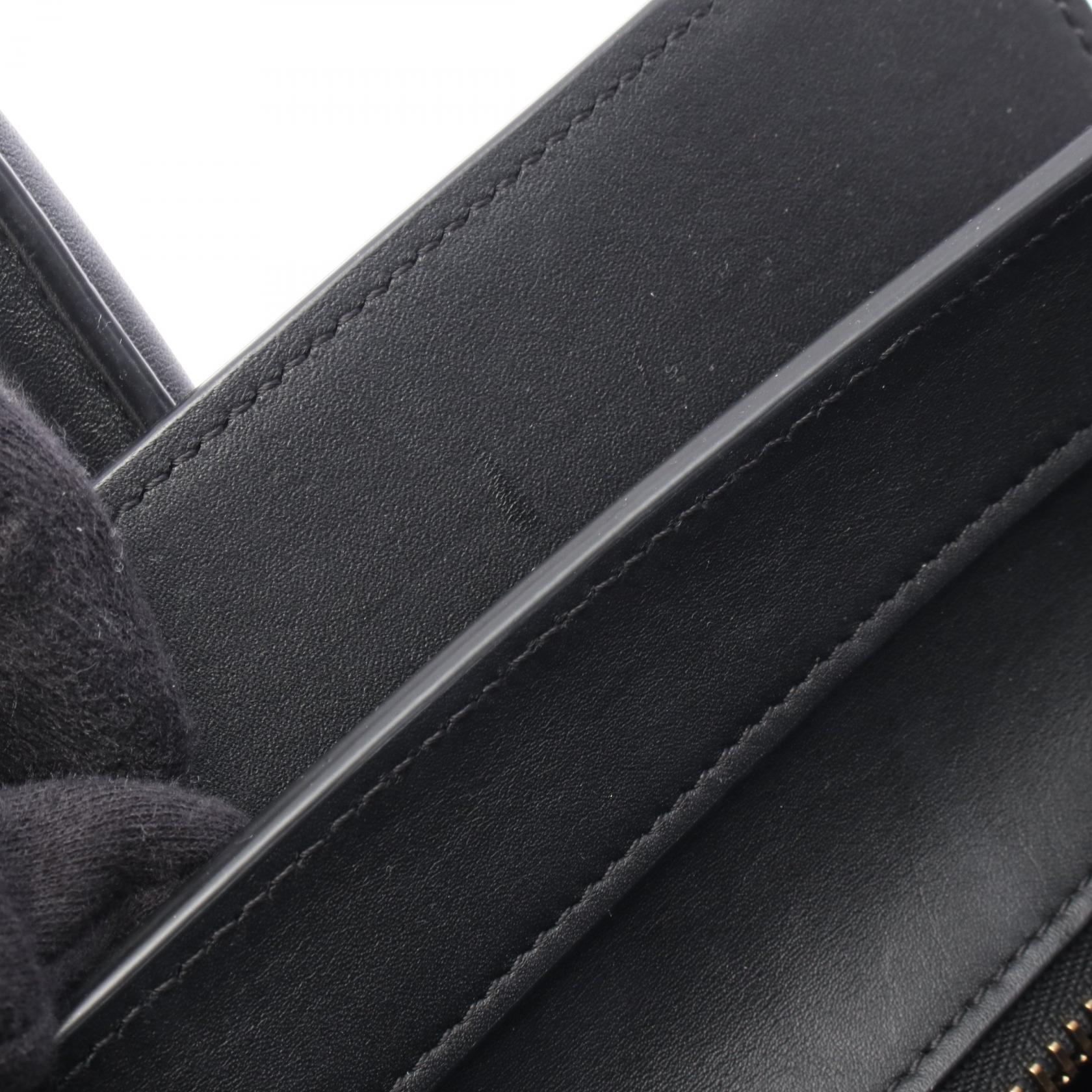 ラゲージ ミニショッパー ハンドバッグ レザー ブラック セリーヌ バッグ CELINE