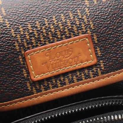 LOUIS VUITTON × NIGO アマゾン メッセンジャー ダミエエベヌジャイアント モノグラム ショルダーバッグ PVC レザー ブラウン ブラック ルイヴィトン バッグ LOUIS VUITTON