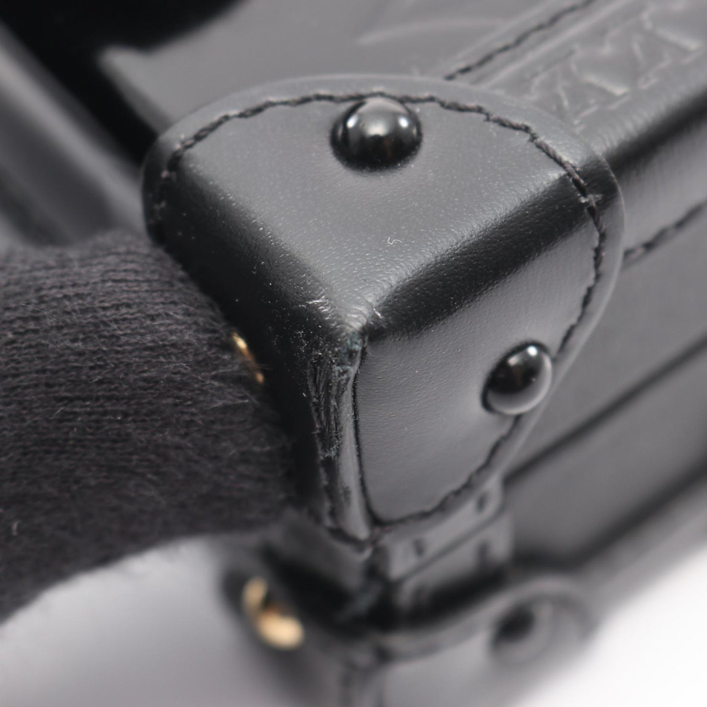 プティット マル モノグラムヴェルニ ノワール ショルダーバッグ レザー ブラック ルイヴィトン バッグ LOUIS VUITTON