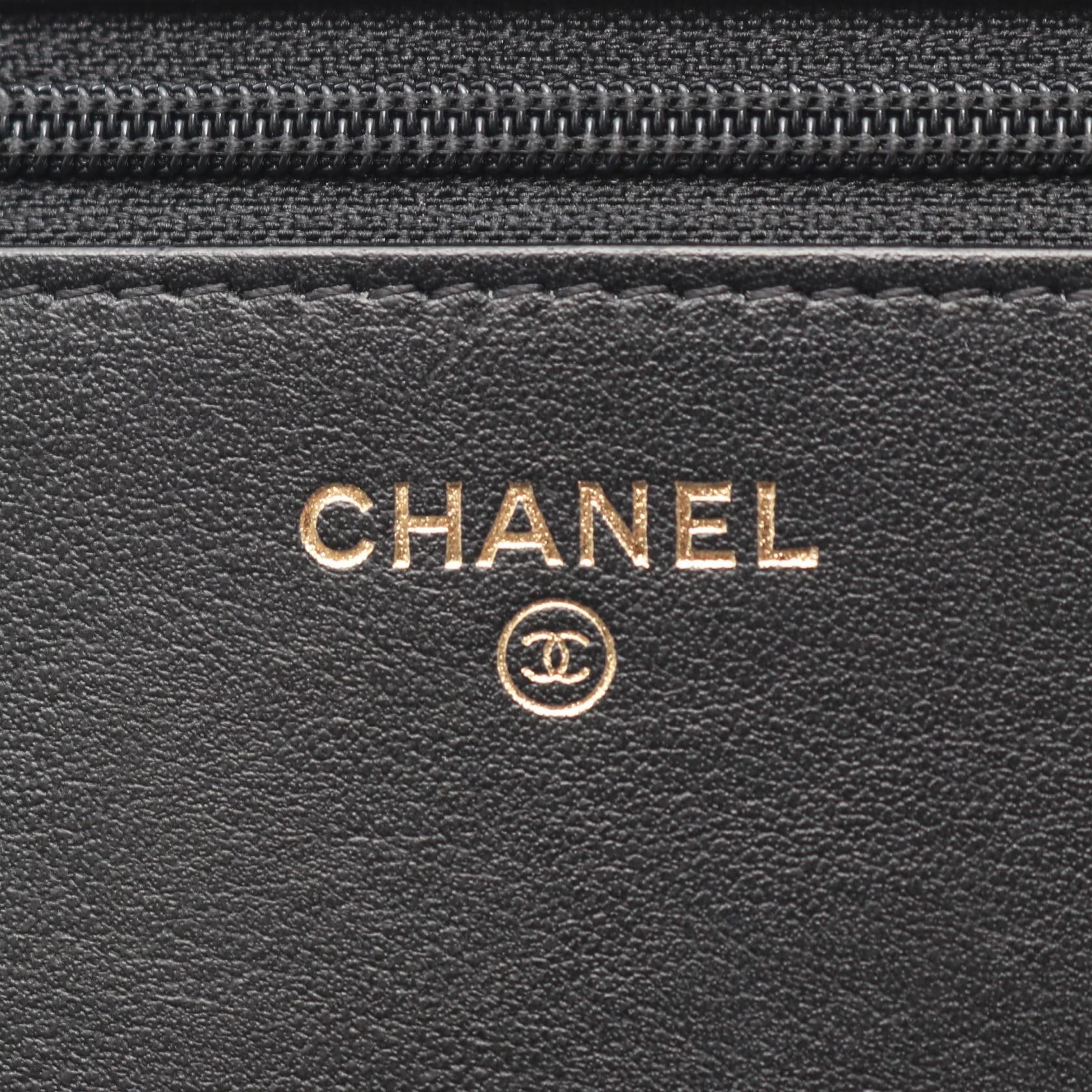 ボーイシャネル マトラッセ チェーンウォレット キャビアスキン ブラック ゴールド金具 シャネル バッグ CHANEL