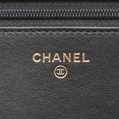 ボーイシャネル マトラッセ チェーンウォレット キャビアスキン ブラック ゴールド金具 シャネル バッグ CHANEL