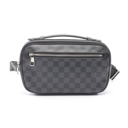 アンブレール ダミエグラフィット ボディバッグ ウエストバッグ PVC レザー ブラック ルイヴィトン バッグ LOUIS VUITTON
