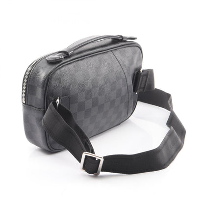 アンブレール ダミエグラフィット ボディバッグ ウエストバッグ PVC レザー ブラック ルイヴィトン バッグ LOUIS VUITTON