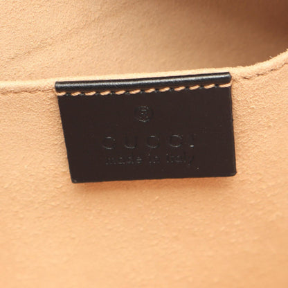 GGマーモント チェーンショルダーバッグ レザー ブラック グッチ バッグ GUCCI