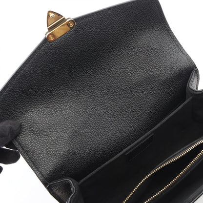 ポシェットメティス EW モノグラムアンプラント 2WAY ハンドバッグ レザー ブラック ルイヴィトン バッグ LOUIS VUITTON