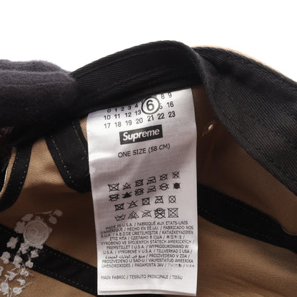 Supreme × MM6 MAISON MARGIELA Painted Camp Cap キャップ コットン ホワイト シュプリーム 財布・小物 Supreme