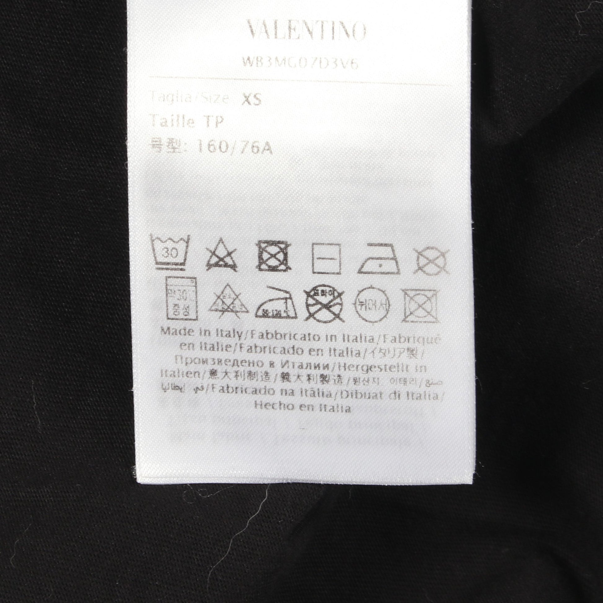 VLTNロゴ プリント クルーネック 半袖Tシャツ コットン ブラック ヴァレンティノ トップス VALENTINO