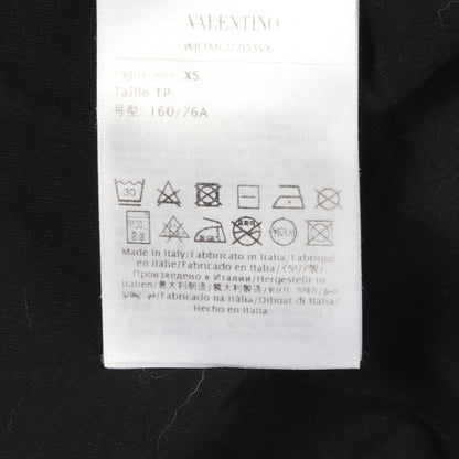 VLTNロゴ プリント クルーネック 半袖Tシャツ コットン ブラック ヴァレンティノ トップス VALENTINO