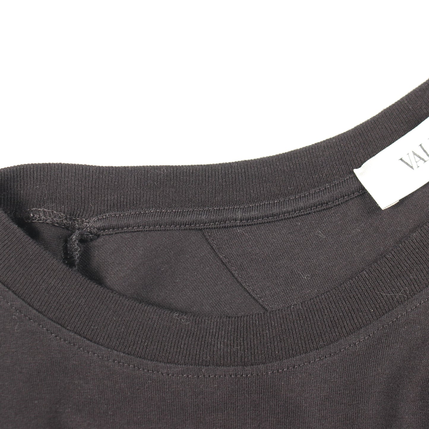 VLTNロゴ プリント クルーネック 半袖Tシャツ コットン ブラック ヴァレンティノ トップス VALENTINO