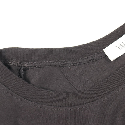 VLTNロゴ プリント クルーネック 半袖Tシャツ コットン ブラック ヴァレンティノ トップス VALENTINO