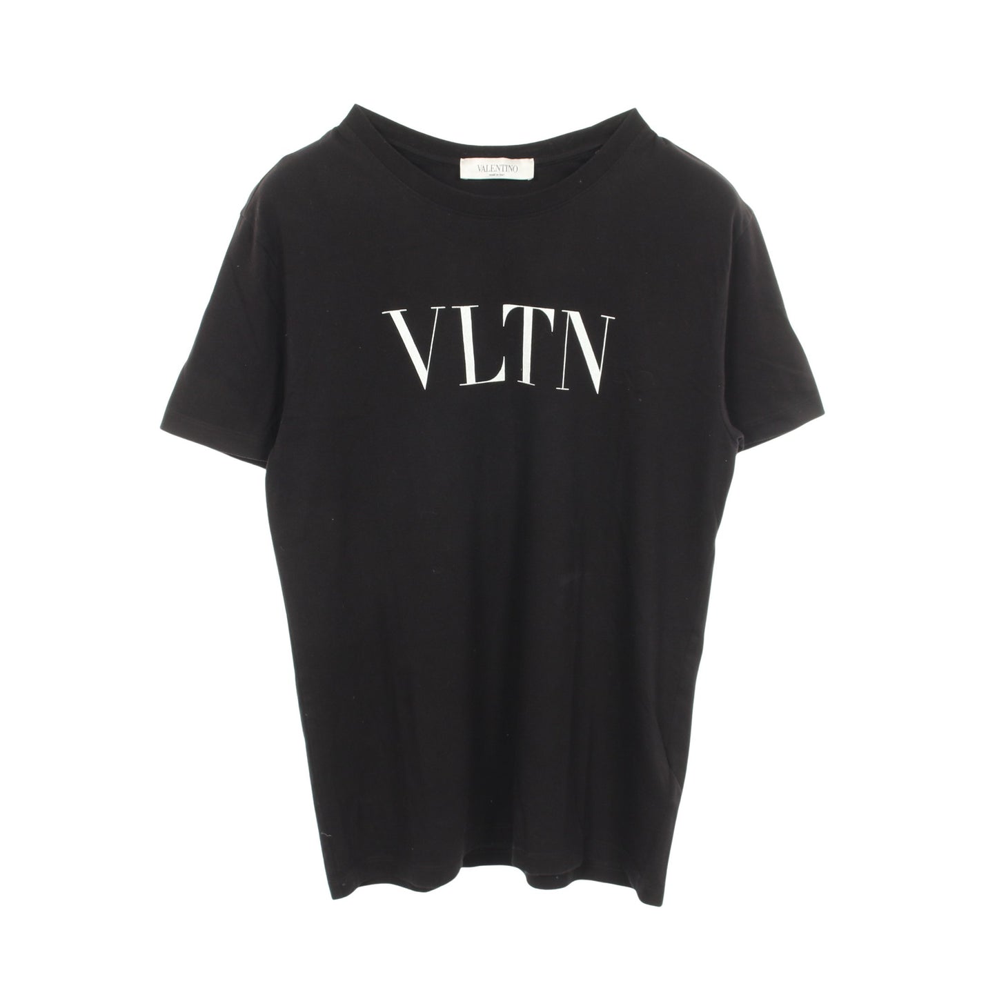 VLTNロゴ プリント クルーネック 半袖Tシャツ コットン ブラック ヴァレンティノ トップス VALENTINO