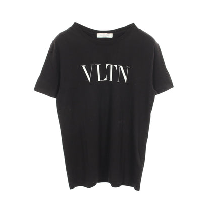 VLTNロゴ プリント クルーネック 半袖Tシャツ コットン ブラック ヴァレンティノ トップス VALENTINO