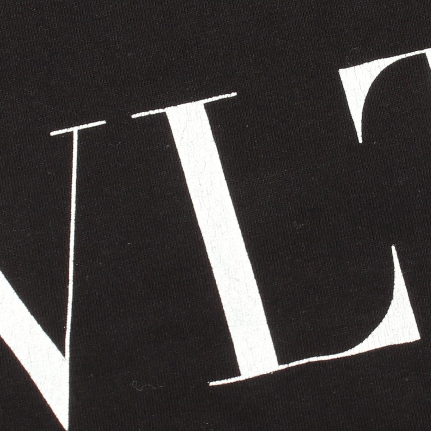 VLTNロゴ プリント クルーネック 半袖Tシャツ コットン ブラック ヴァレンティノ トップス VALENTINO