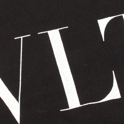VLTNロゴ プリント クルーネック 半袖Tシャツ コットン ブラック ヴァレンティノ トップス VALENTINO