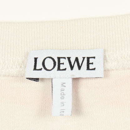 アナグラム ロゴプリント 半袖Tシャツ コットン ホワイト オレンジ ロエベ トップス LOEWE