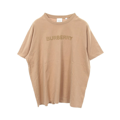 クルーネック ロゴ 半袖Tシャツ コットン ブラウン バーバリー トップス BURBERRY