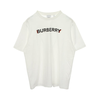 ロゴプリント クルーネック 半袖Tシャツ コットン ホワイト バーバリー トップス BURBERRY