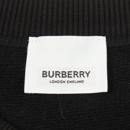 ロゴプリント クルーネック スウェットシャツ クルーネック コットン ブラック バーバリー トップス BURBERRY