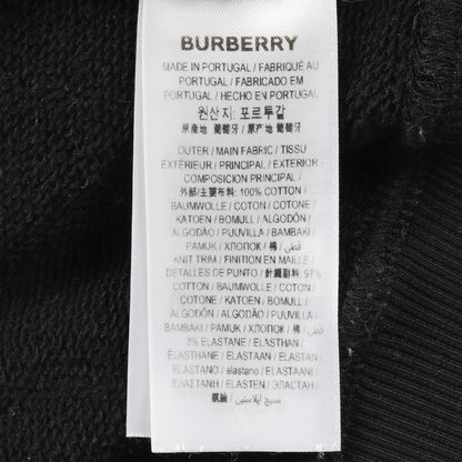 ロゴプリント クルーネック スウェットシャツ クルーネック コットン ブラック バーバリー トップス BURBERRY