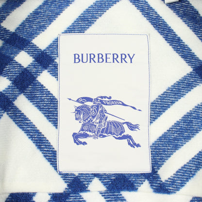 チェック シャツ ジャケット ウール ホワイト ブルー バーバリー アウター BURBERRY