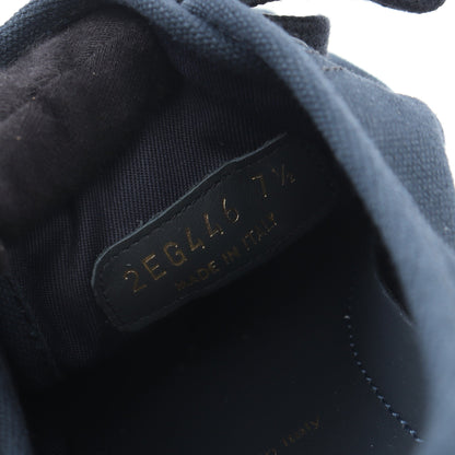 トライアングルパッチ スニーカー キャンバス ネイビー プラダ シューズ PRADA