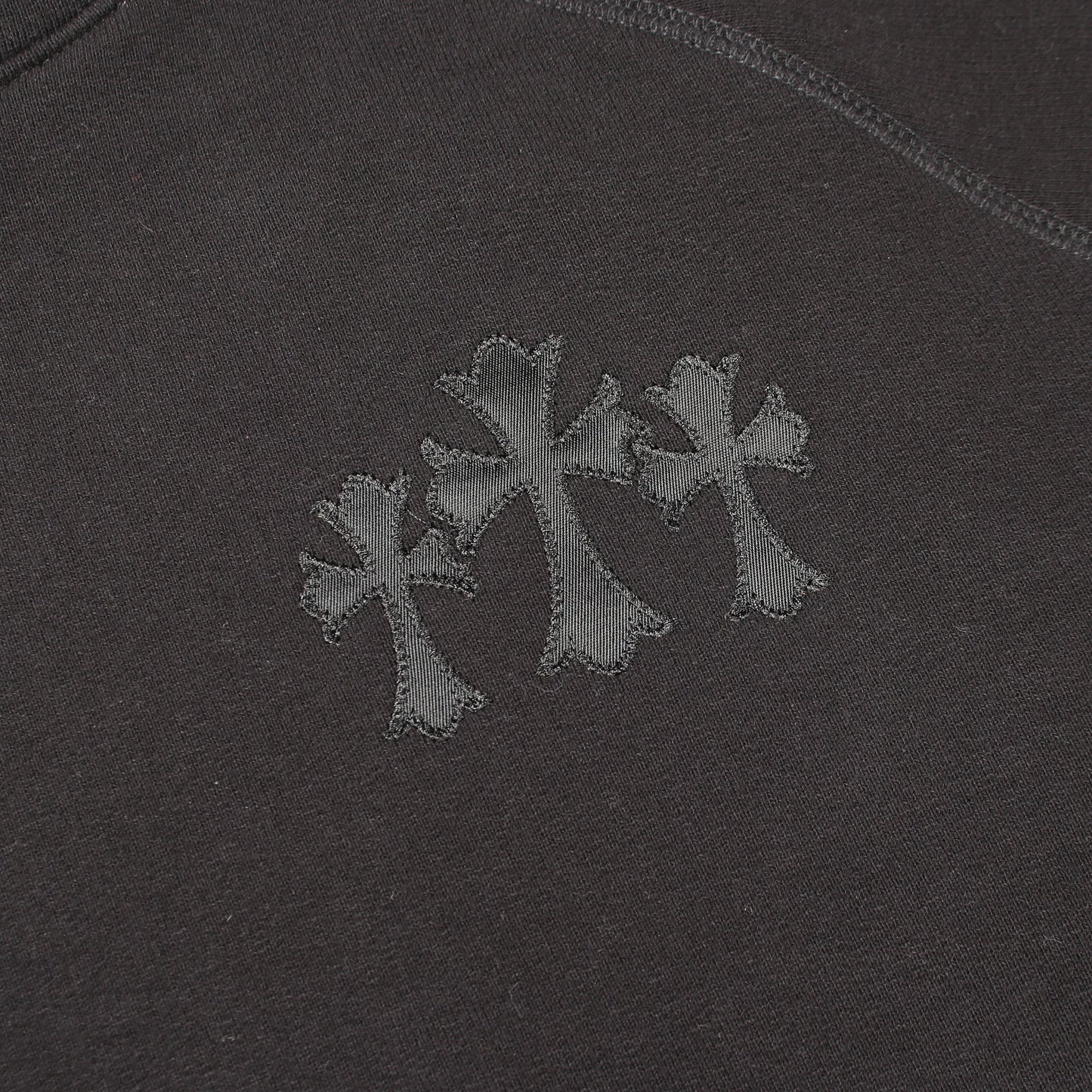Y NOT CHロゴ プルオーバーパーカー コットン ブラック クロムハーツ トップス Chrome Hearts