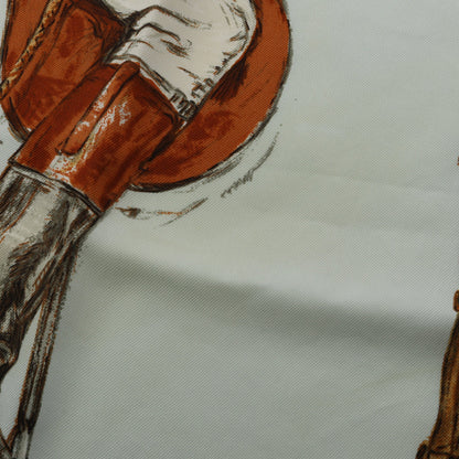 カレ90 A Propos de Bottes スカーフ シルク ライトブルー マルチカラー エルメス 財布・小物 HERMES